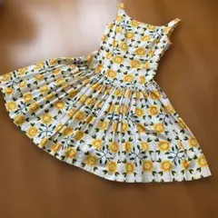 ジュンコシマダ　ワンピース　黄色の花柄