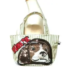 70%OFF値下 ハンドメイド　ビーグル犬刺繍 ラミネート加工トートバッグ新品
