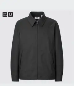 【極美品】UNIQLO U ユニクロ ジップアップブルゾン ブラック L！