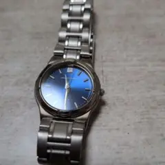 CITIZEN Eco-Drive 青文字盤 時計