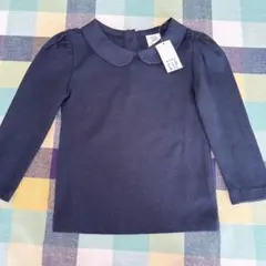 babyGAP 襟付き　リブTシャツ　長靴　ネイビー　90