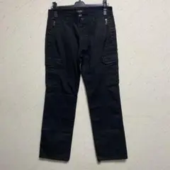 【BURBERRY BLACK LABEL】バーバリーゴルフロングパンツ黒W70