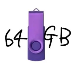 可愛い2色のUSB2.0紫64GB、青32GBペンドライブ　使い分けのお勧め