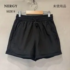 未使用品 NERGY ナージー 撥水 裾メッシュランニングショートパンツ S