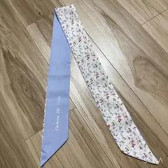 新品♡ナロースカーフ ネックスカーフ バッグスカーフ バンダナ ベージュ ⑧