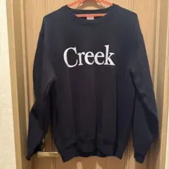 Creek ロゴ　黒　スウェット
