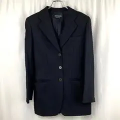 GIORGIO ARMANI テーラードジャケット ストライプ スーツ ブラック