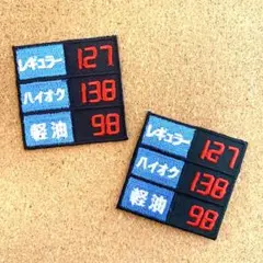 ガソリンスタンド　ワッペン　2枚セット