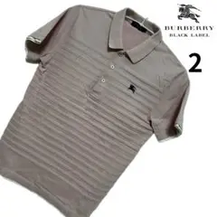 【BURBERRY BLACK LABEL】バーバリー ポロシャツ 2 ピンク