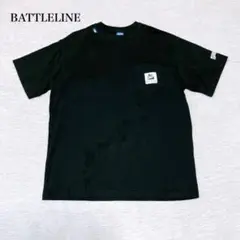 バトルス　プリントTシャツ(S)ロゴ　バックプリント　胸ポケット　ストリート