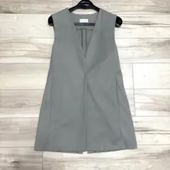 【今月末まで】PLST ノーカラーミドルジレ ベスト