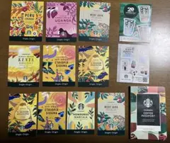 スターバックスコーヒーパスポート　コーヒーカード　シール2種