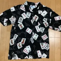 ユーティリティ UTIᒪITY アロハシャツ トランプ柄 レーヨン L