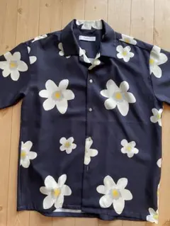 INHERIT 柄シャツ 花柄 夏シャツ