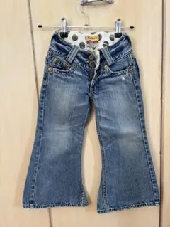 ムチャチャ｜キッズ フレアデザイン デニムパンツ（サイズ100〜110)