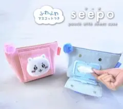 (未使用)ちいかわ ふわふわ シーポ seepo ポーチ シートケース　ピンク