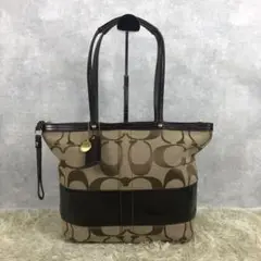 コーチ coach ハンドバッグ シグネチャー キャンバス レザー
