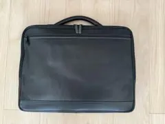 ★新品★TESTA 黒 レザー ビジネスバッグ ダブルファスナー