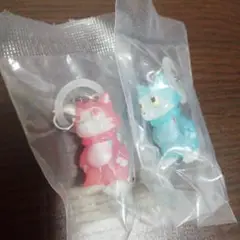 おおかみくんとなかま　めじるしアクセサリー　ピンク　ブルー