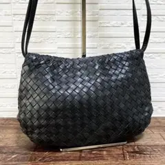 ボッテガ ヴェネタ イントレチャート レザー ショルダー バッグ ポシェット