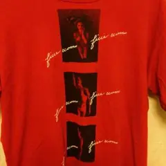 中古メンズ半袖Tシャツ赤Lサイズ相当