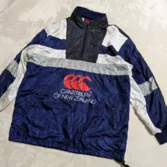 90s CANTERBURY カンタベリー マルチカラー ナイロンプルオーバー