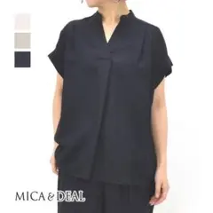 MICA&DEAL マイカアンドディール タックショルダーブラウス スキッパー
