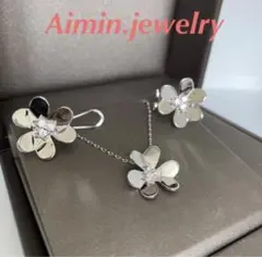 ⭐️最高品質⭐️フリヴォル⭐️2SET⭐️ネックレス⭐️ピアス⭐️シルバー⭐️最高級⭐️綺麗⭐️