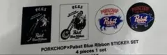 Porkchop x Pabst Blue Ribbon ステッカーセット