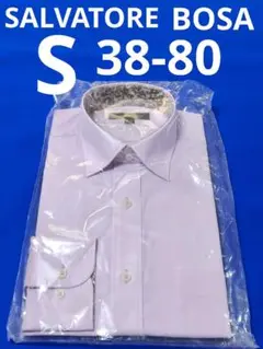 ♦SALVATORE BOSA♦ S 38-80♦パープル メンズワイシャツ長袖
