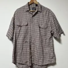 GAP 半袖チェックシャツ Lサイズ 100%コットン
