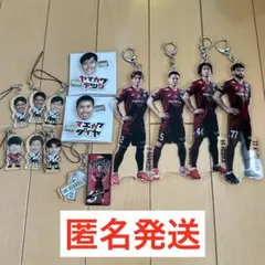 ヴィッセル神戸 ガチャ プレイヤーキーホルダー ヘアクリップ ボンフィンチャーム
