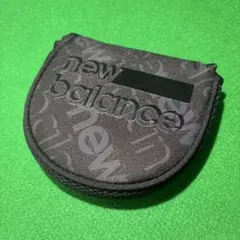 【美品】ニューバランスGOLF★ゴルフパターカバー★マレット用★ロゴ総柄★