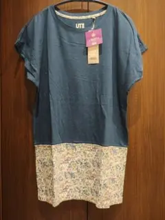 新品未使用タグ付き　ユニクロ　リバティロンドン グラフィックTシャツ　チュニック