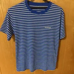 モンベル WIC.ボーダーTシャツ メンズ S プライマリーブルー