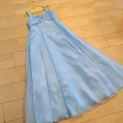アリサナ　水色チュールロングドレス　140サイズ