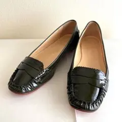 【クリーニング済】ルブタン フラットシューズ 37