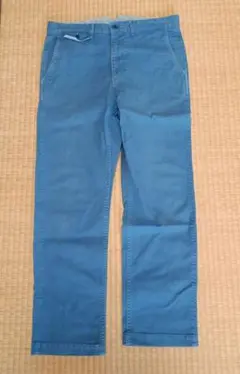 ライトブルー ストレートレッグパンツ サイズ30