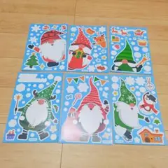 サンタクロースのウィンドウステッカー 雪だるまの壁のステッカー