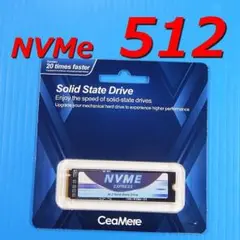 【SSD 512GB】CeaMere M.2 PCIe NVMe 3.0x4