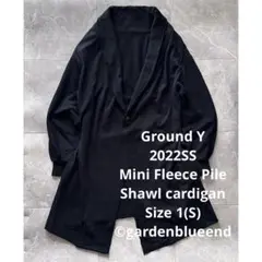 Ground Y スウェット ロングカーディガン ジャケット コート ブラック