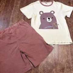 クマのイラスト付きパジャマセット