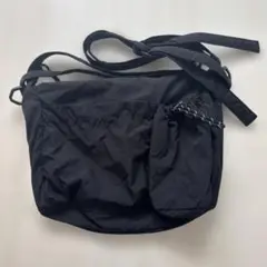 wcj 撥水 ブラック ナイロン ショルダーバッグ