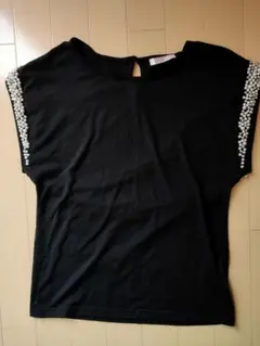 【美品】パール付き カットソー