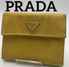 PRADA プラダ 三つ折り 財布 ナイロン プレート ブランド オシャレ