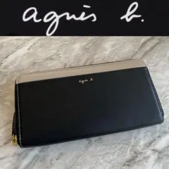 2205【新品★定価25,300円】★アニエスべー★長財布★黒★agnesb