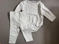 ZARA ストライプロンパース 6-9ヶ月