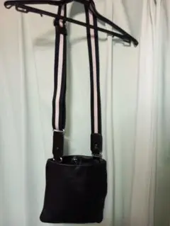 Bally 黒 レザー ショルダーバッグ
