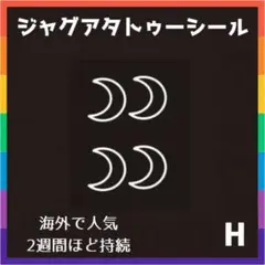 ジャグアタトゥーシール ジャグアタトゥー 2週間 消える H