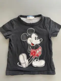 ミッキーマウス Tシャツ 黒 100